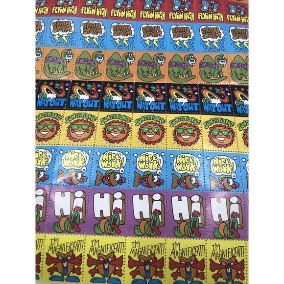 Kellogg's Cereal Fun Stamps Sheet Stickers Vintage 1980s. Rare - Picture 8 of 14